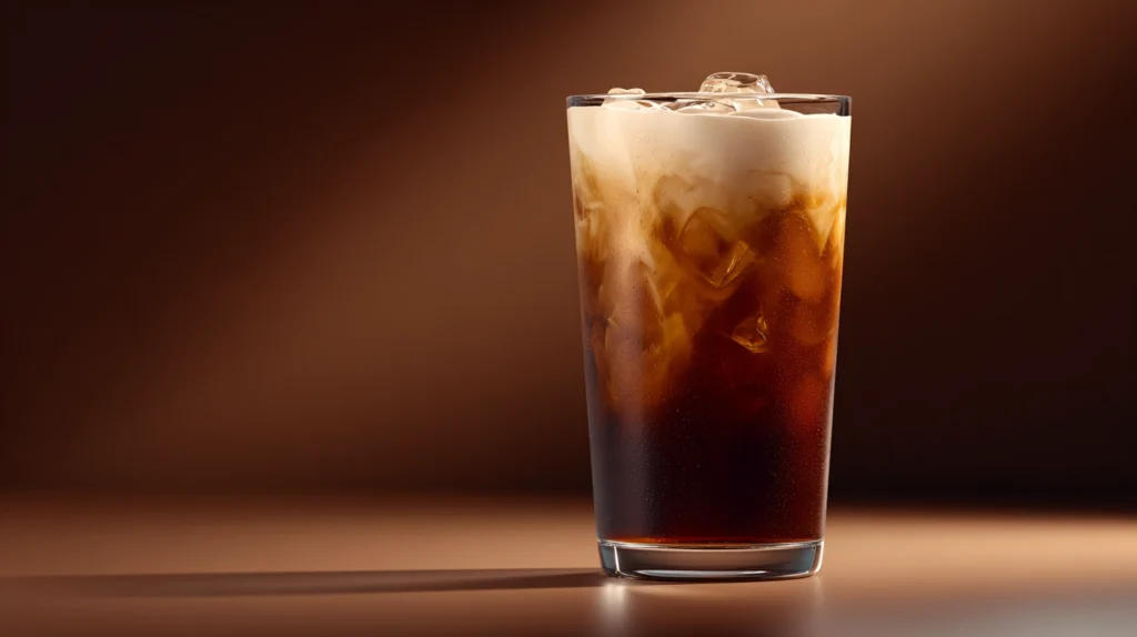 Iced black coffee for fasting, zero-calorie appetite suppressant drink